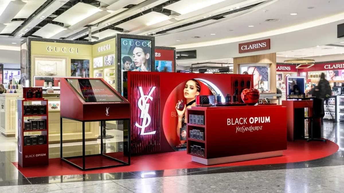 Brand activation inside a Saudi Arabia airport