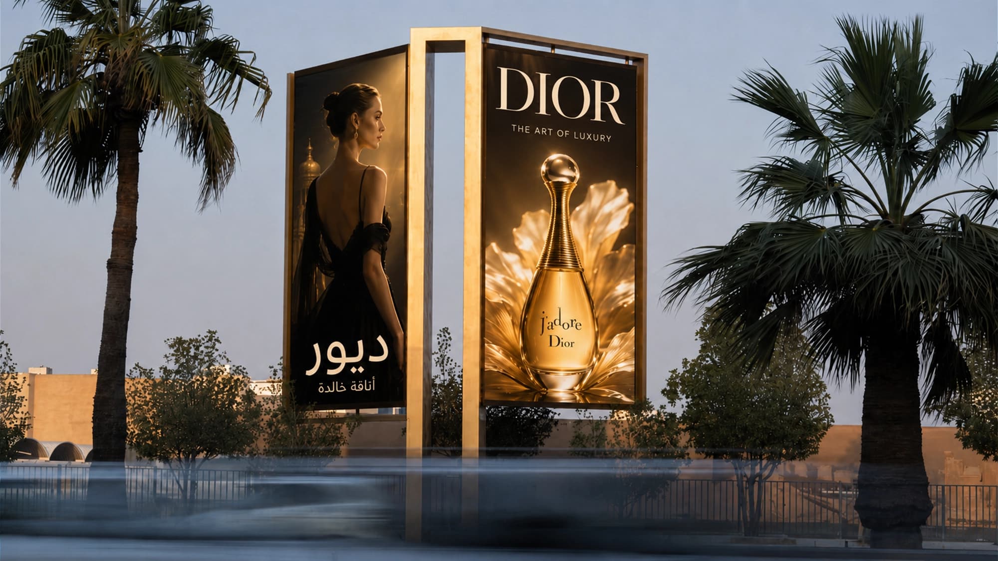 Megacom and tower outdoor advertising in Saudi Arabia